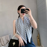 90cm * 90cm Design Scarf Lady Shawl Printed Silk Felt Headscarf Scarf Lady Headscarf Square Scarf Lady Wrap Scarf 2021 daiiibabyyy