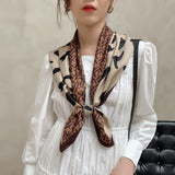 90cm * 90cm Design Scarf Lady Shawl Printed Silk Felt Headscarf Scarf Lady Headscarf Square Scarf Lady Wrap Scarf 2021 daiiibabyyy