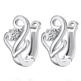 Exquisite Music Note Weight Loss Earrings Cubic Zirconia Earrings Acupoint Stimulation Magnetic Therapy Fat Burning Jewelry Gift daiiibabyyy