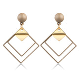 LOVR New Korean Statement Drop Earrings For Women Fashion Vintage Geometric Long Dangle Earrings 2021 kolczyki Female Jewelry daiiibabyyy