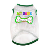 Dog Summer t-shirts Cute Printed Puppy Dogs Vests Clothes French bulldog Chihuahua Pet Cat Clothes Vest For Small Dogs Costume daiiibabyyy