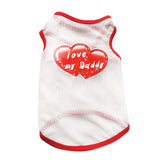 Dog Summer t-shirts Cute Printed Puppy Dogs Vests Clothes French bulldog Chihuahua Pet Cat Clothes Vest For Small Dogs Costume daiiibabyyy