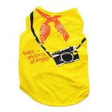 Dog Summer t-shirts Cute Printed Puppy Dogs Vests Clothes French bulldog Chihuahua Pet Cat Clothes Vest For Small Dogs Costume daiiibabyyy