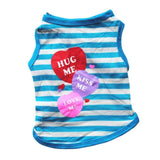 Dog Summer t-shirts Cute Printed Puppy Dogs Vests Clothes French bulldog Chihuahua Pet Cat Clothes Vest For Small Dogs Costume daiiibabyyy