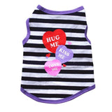 Dog Summer t-shirts Cute Printed Puppy Dogs Vests Clothes French bulldog Chihuahua Pet Cat Clothes Vest For Small Dogs Costume daiiibabyyy