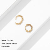 Classic Stainless Steel Ear Buckle for Women Trendy Gold Color Small Large Circle Hoop Earrings Punk Hip Hop Jewelry Accessories daiiibabyyy