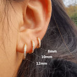 Small Girls Hoop Earring Tiny Ear Ring Cartilage Huggie Piercing Hoop Stud Conch Earlobe Tragus Circle Women Hoops daiiibabyyy