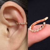 1Pc Helix Cartilage Conch Fake Without Piercing Cuff Earring Earcuff Wrap Rock Earring Cuff No Piercing Women Clip Adjustable daiiibabyyy