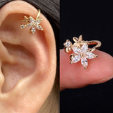 1Pc Helix Cartilage Conch Fake Without Piercing Cuff Earring Earcuff Wrap Rock Earring Cuff No Piercing Women Clip Adjustable daiiibabyyy