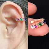 1Pc Helix Cartilage Conch Fake Without Piercing Cuff Earring Earcuff Wrap Rock Earring Cuff No Piercing Women Clip Adjustable daiiibabyyy