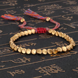 Handmade Tibetan Buddhist Bracelets On Hand Braided Copper Beads Lucky Rope Bracelet & Bangles For Women Men daiiibabyyy