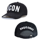 Customized DSQICOND2 Wholesale Cotton Baseball Caps ICON Logo DSQ2 Letters High Quality Cap Men Women Hat Black Cap Dad Hats daiiibabyyy