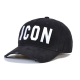 Customized DSQICOND2 Wholesale Cotton Baseball Caps ICON Logo DSQ2 Letters High Quality Cap Men Women Hat Black Cap Dad Hats daiiibabyyy