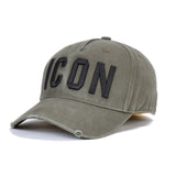 Customized DSQICOND2 Wholesale Cotton Baseball Caps ICON Logo DSQ2 Letters High Quality Cap Men Women Hat Black Cap Dad Hats daiiibabyyy