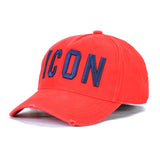 Customized DSQICOND2 Wholesale Cotton Baseball Caps ICON Logo DSQ2 Letters High Quality Cap Men Women Hat Black Cap Dad Hats daiiibabyyy