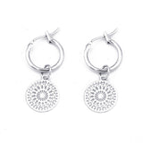 Funny Smile Face Hoop Earrings Pendant For Women Gold Alloy Geometric Carving Earring Jewelry Accessory Statement Gifts daiiibabyyy