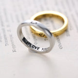 2 Pcs Sun Moon Lover Couple Rings Simple Opening Ring For Couple Men Women Wedding Engagement Promise Valentine's Day Jewelry daiiibabyyy