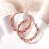 IPARAM 2021 New Big Circle Round Hoop Earrings for Women's Fashion Statement Golden Punk Charm Earrings Party Jewelry daiiibabyyy