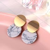 IPARAM 2021 New Big Circle Round Hoop Earrings for Women's Fashion Statement Golden Punk Charm Earrings Party Jewelry daiiibabyyy