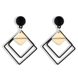 IPARAM 2021 New Big Circle Round Hoop Earrings for Women's Fashion Statement Golden Punk Charm Earrings Party Jewelry daiiibabyyy