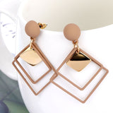 IPARAM 2021 New Big Circle Round Hoop Earrings for Women's Fashion Statement Golden Punk Charm Earrings Party Jewelry daiiibabyyy