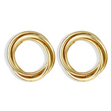 IPARAM 2021 New Big Circle Round Hoop Earrings for Women's Fashion Statement Golden Punk Charm Earrings Party Jewelry daiiibabyyy