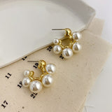 Long Dangle Earrings for Women 2021 Fashion Full Crystal Simulated Pearl Tassel Drop Earring Vintage Gold Brincos Jewelry daiiibabyyy