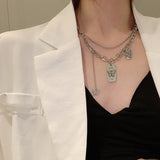 Punk Style Butterfly Choker Clavicle Necklace Jewelry Women Collares Gothic Hip Hop Link Chain Necklace Collares Mujer Jewlery daiiibabyyy