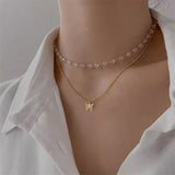Punk Style Butterfly Choker Clavicle Necklace Jewelry Women Collares Gothic Hip Hop Link Chain Necklace Collares Mujer Jewlery daiiibabyyy
