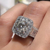 Huitan Newly-designed Engagement Rings for Women High-quality Cubic Zirconia Gorgeous Proposal Ring Gift Wedding Bands Jewelry daiiibabyyy