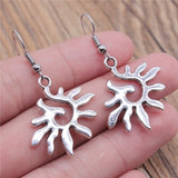 Vintage Totem Earring Sun & Moon Dangle Earrings Geometric Women Dangle Earrings Star Moon Female Korean Jewelry daiiibabyyy