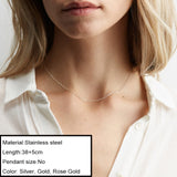 JUJIE Stainless Steel Choker Chain Necklaces For Women 2021 Classic Gold Layered Pendant Necklace Jewelry daiiibabyyy