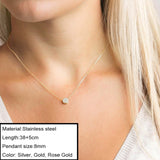 JUJIE Stainless Steel Choker Chain Necklaces For Women 2021 Classic Gold Layered Pendant Necklace Jewelry daiiibabyyy