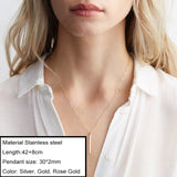 JUJIE Stainless Steel Choker Chain Necklaces For Women 2021 Classic Gold Layered Pendant Necklace Jewelry daiiibabyyy
