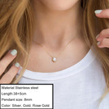 JUJIE Stainless Steel Choker Chain Necklaces For Women 2021 Classic Gold Layered Pendant Necklace Jewelry daiiibabyyy