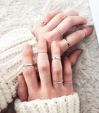 Tocona Edgy 8pcs/sets Knuckle Joint Gold Rings Set for Women Men Cross Hollow Out Geonetric Open Wedding Rings кольца 9927 daiiibabyyy