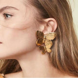 Tocona Charms Gold Big Flowers Statement Earrings for Women Butterfly Pearl Stone Leaf Geometric Cute Earrings Jewelry Pendiente daiiibabyyy
