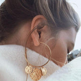 Tocona Charms Gold Big Flowers Statement Earrings for Women Butterfly Pearl Stone Leaf Geometric Cute Earrings Jewelry Pendiente daiiibabyyy