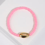 Gold Shell Beaded Bracelet  For Women Boho Friendship Colorful Bracelets Evil Eye Bracelets Rainbow Bracelet Gift  For Girls daiiibabyyy