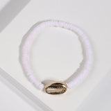 Gold Shell Beaded Bracelet  For Women Boho Friendship Colorful Bracelets Evil Eye Bracelets Rainbow Bracelet Gift  For Girls daiiibabyyy