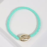 Gold Shell Beaded Bracelet  For Women Boho Friendship Colorful Bracelets Evil Eye Bracelets Rainbow Bracelet Gift  For Girls daiiibabyyy