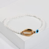 Gold Shell Beaded Bracelet  For Women Boho Friendship Colorful Bracelets Evil Eye Bracelets Rainbow Bracelet Gift  For Girls daiiibabyyy