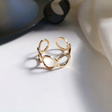 LATS Gold Silver Color Plating Chain Shape Rings for Women Men Vintage Gothic Chunky Hip Hop Ring Antique Jewelry Accessory daiiibabyyy