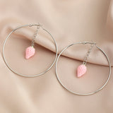 Beautiful Double Butterfly Earrings European Summer Girls Multicolor Big Round Circle Gold Hoop Earrings 11.11 Jewelry For Women daiiibabyyy