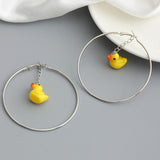 Beautiful Double Butterfly Earrings European Summer Girls Multicolor Big Round Circle Gold Hoop Earrings 11.11 Jewelry For Women daiiibabyyy