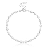 New Simple Streetwear Elegant Pearl bracelets Silver Color Beads Chain For Womens Goth Chain On The Hand Charm Jewelry 2021 Kpop daiiibabyyy
