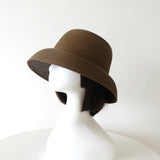Luna&Dolphin Handmade Women Summer Sun Hat Big Eaves Beach Japanese Hepburn Style Holiday Fold Fisherman Cap Temperament Flat daiiibabyyy