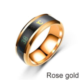 2021 New Smart Sensor Body Temperature Ring Stainless Steel Fashion Display Real-time Temperature Test Finger Ring daiiibabyyy