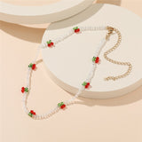 17KM Bohemian Colorful Bead Shell Necklace for Women Summer Short Beaded Collar Clavicle Choker Necklace Female Jewelry daiiibabyyy