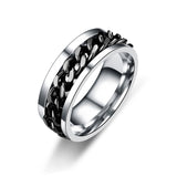 Titanium Steel Rotatable Chain Rings for Women Men Spinner Ring Multifunctional Chain Ring Men Bottle Opener Ring daiiibabyyy